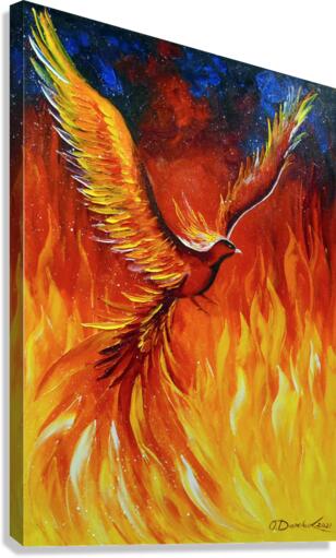Phoenix bird Canvas Print