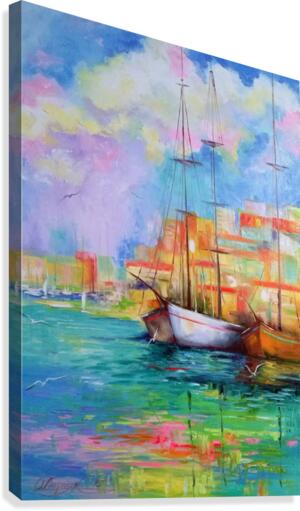 Rainbow morning Canvas Print
