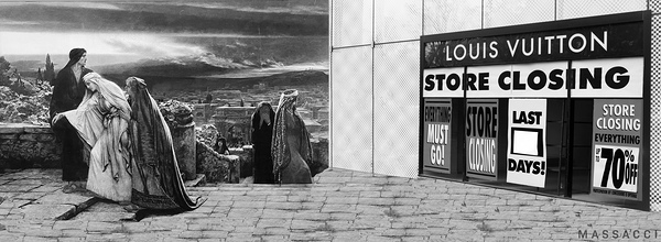 Store Closing BW. Print