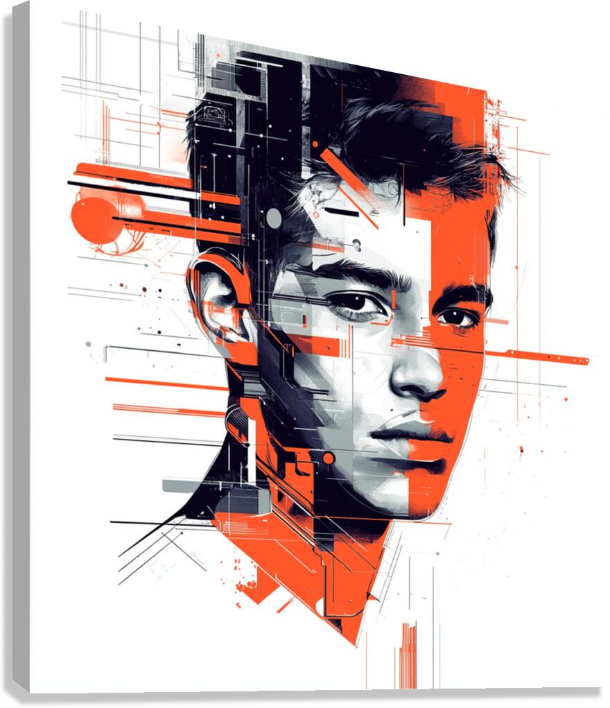 Techno-Visionary Canvas Print