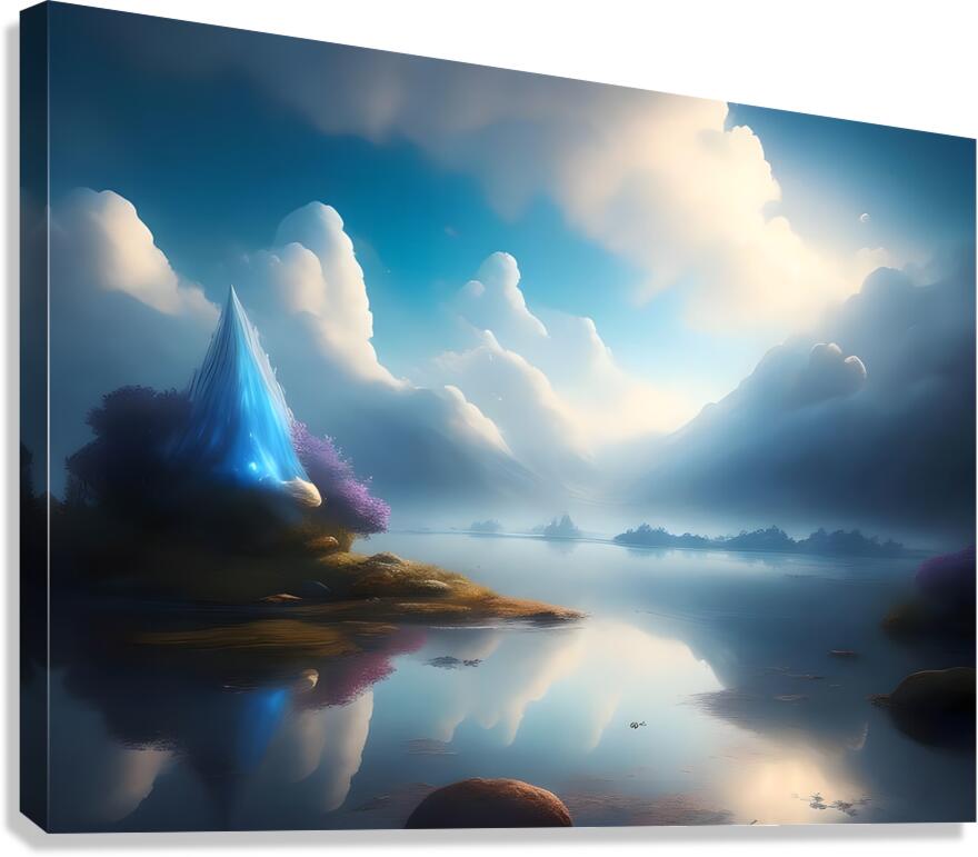 Tranquil Mountain Reflection Canvas Print
