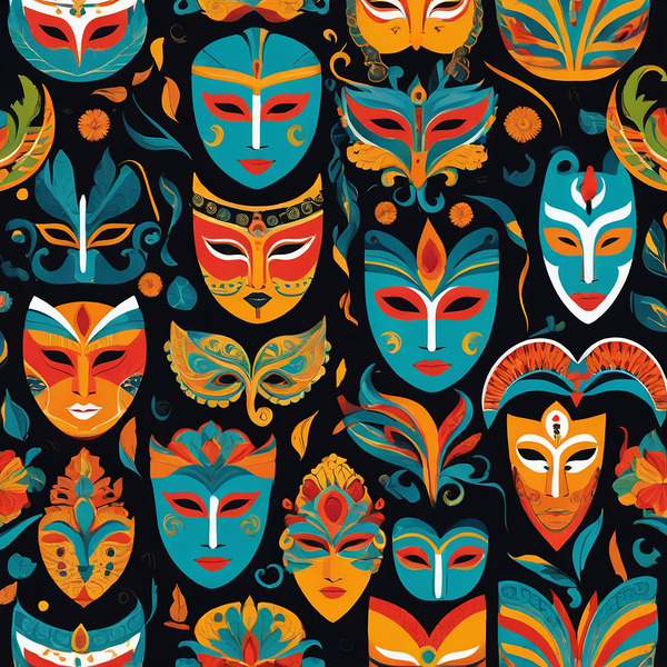 Festive Masksjpg by hanifa chaker