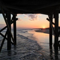 Under the pier at Isle of Palms