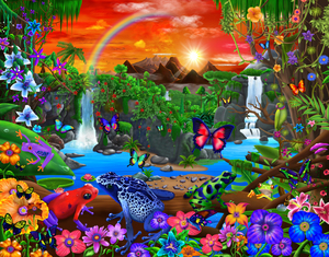 Fantastic tropical land