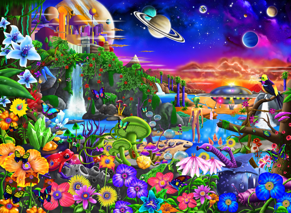 Out of this World Version 2 by GeraldNewtonCosmicArt