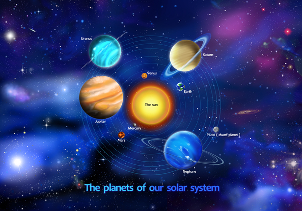 Planets of our Solar System Graphic by GeraldNewtonCosmicArt