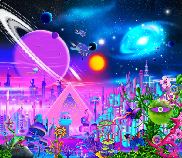 Eyes of the Universe by GeraldNewtonCosmicArt