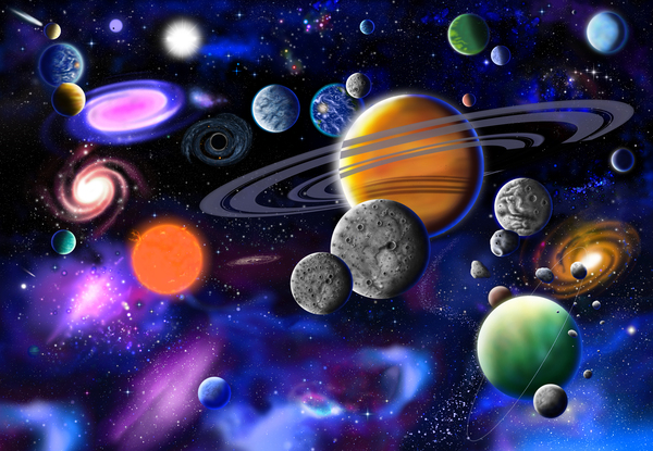 The Wondrous Universe by GeraldNewtonCosmicArt