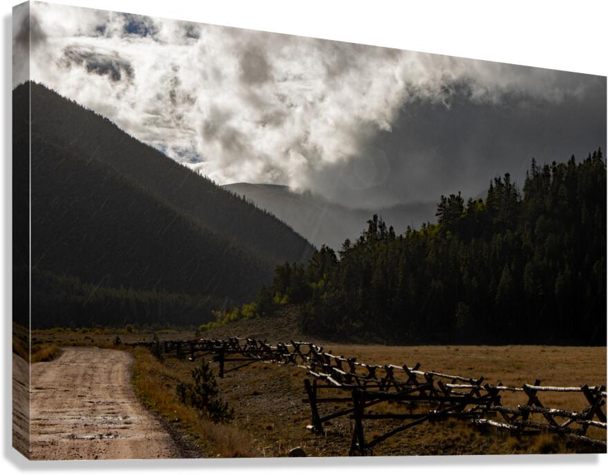 On the Edge of a Storm Canvas Print