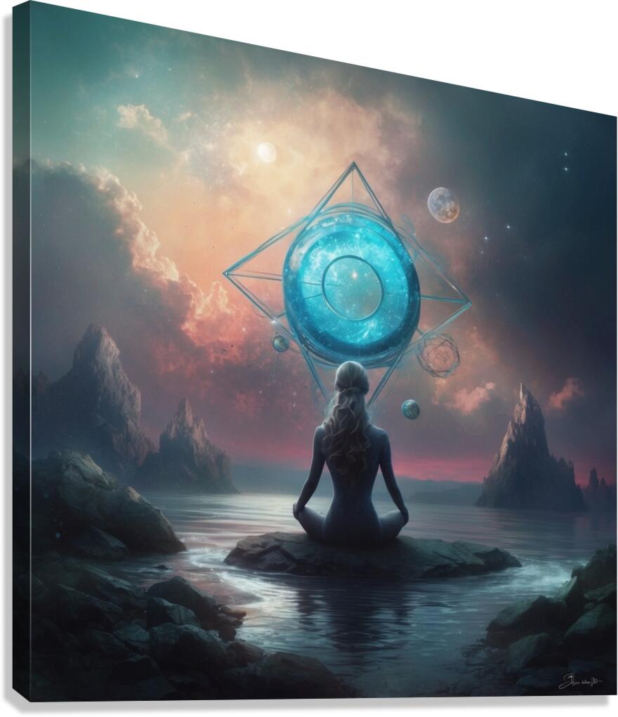 Quantum Moon Canvas Print