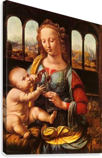 Leonardo da Vinci. The Madonna of the Carnation HD 300ppi by Stock
