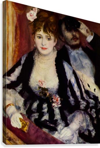 Pierre Auguste Renoir: La Loge HD 300ppi  Canvas Print
