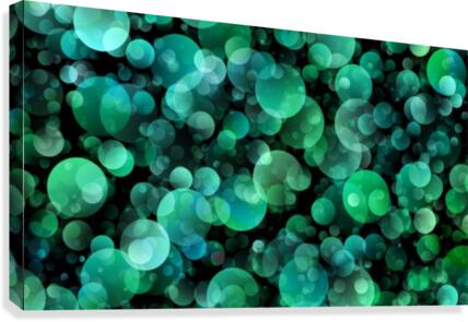 Light Circle Background Points Abstract Canvas Print