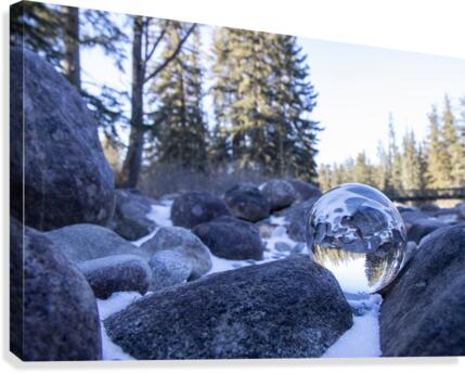 riverbed crystal Canvas Print