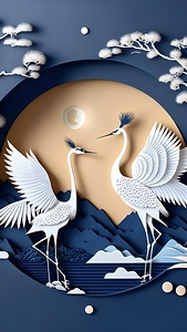 two white birds standing