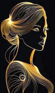  woman with long hair 