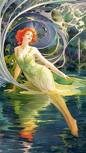 in this mesmerizing watercolor illustration a rad