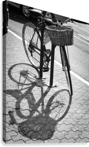 Bicycle Shadow Canvas Print