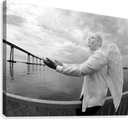 Bridge Angel Canvas Print