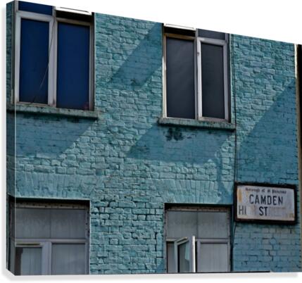 Blue Building Canvas Print
