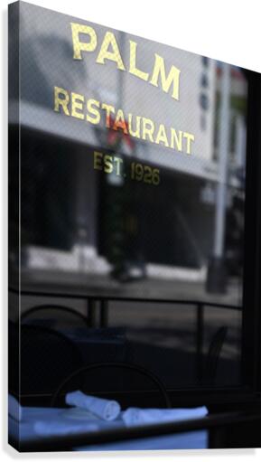 Restaurant Window Canvas Print