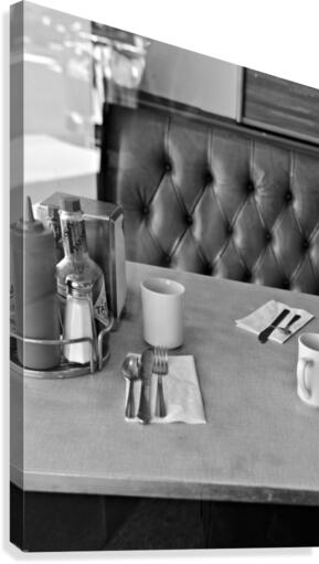 Diner Table Canvas Print
