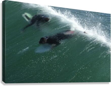 Diving Under Canvas Print