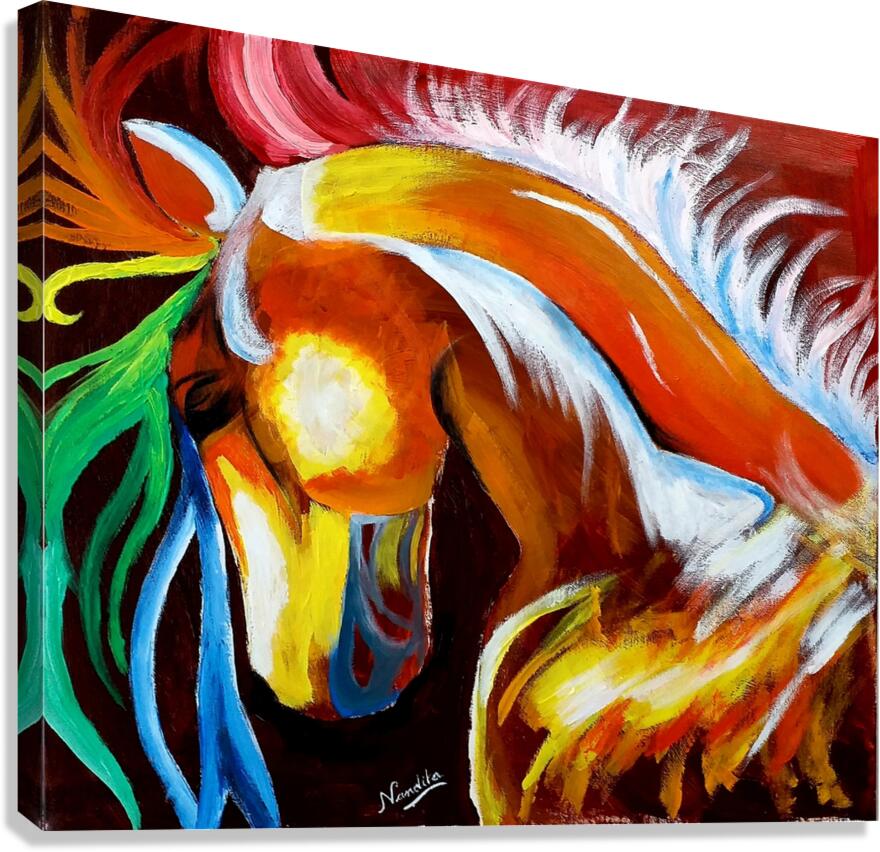 Vibrant Horse Canvas Print