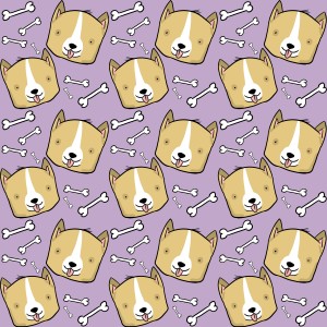 Corgi Pattern Print