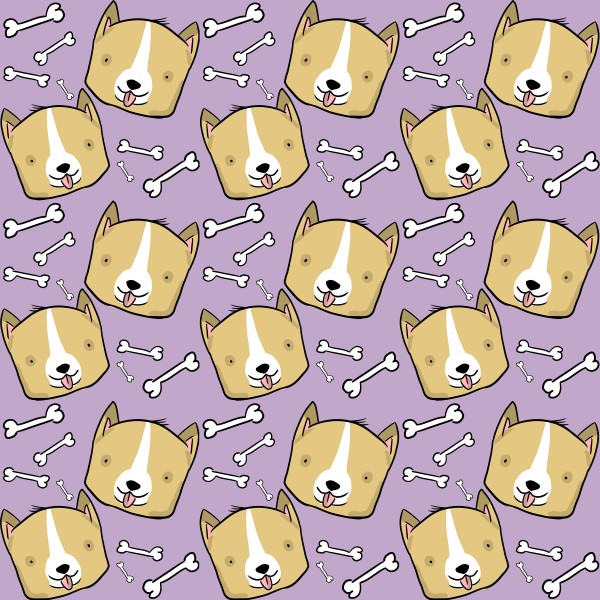 Corgi Pattern Print