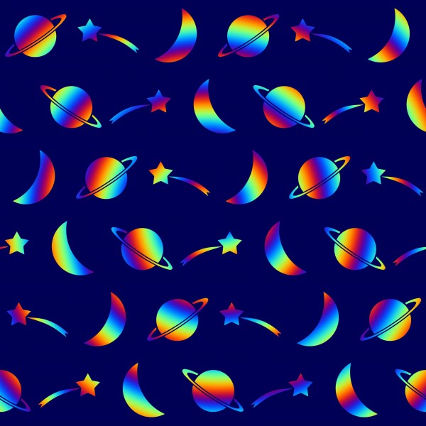 space patterncolourful Print