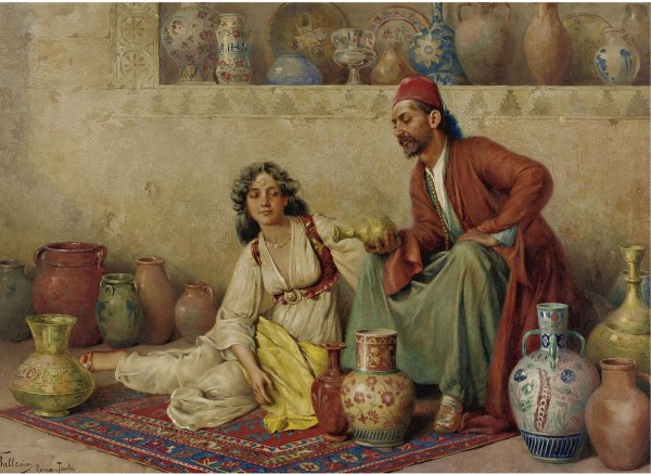 Selling pots Print
