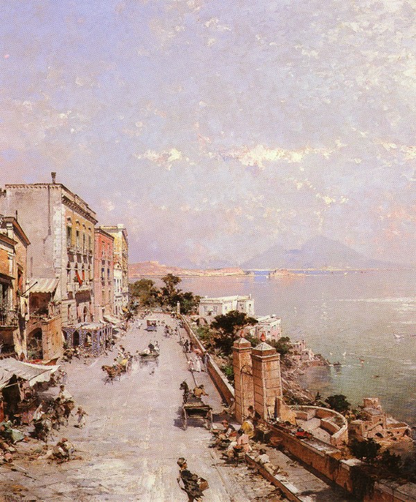 A view of Posilippo, Naples Print