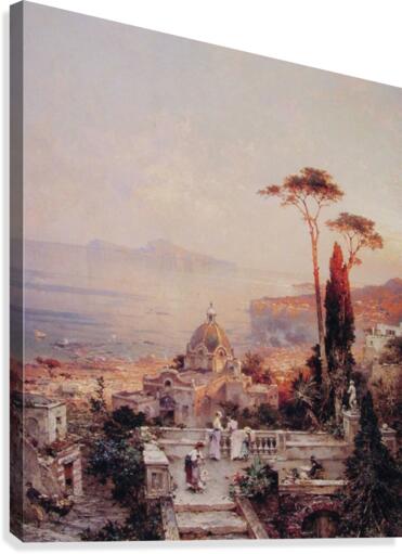 The view from the balcony Canvas Print