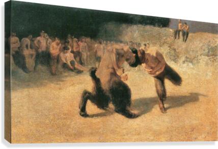Fighting Faune 1 Canvas Print