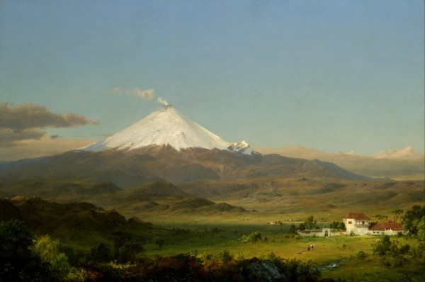 A distant volcano Print