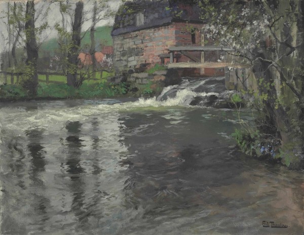 Watermill by Frits Thaulow