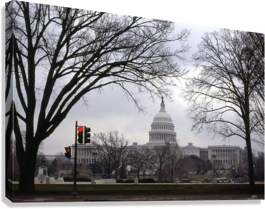 US Capital Bldg. Small Print Canvas Print