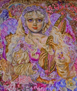 Yumi Sugai.Angel holding herbs.