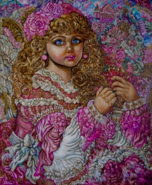 Yumi Sugai. An angel of Christmas of the Christmas tree.