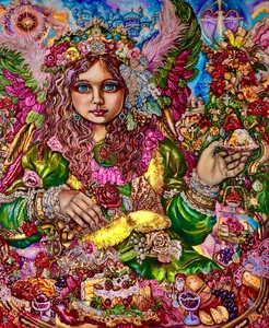 Yumi Sugai. An angel at Christmas dinner.