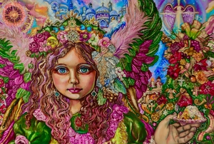 Yumi Sugai. An angel at Christmas dinner.