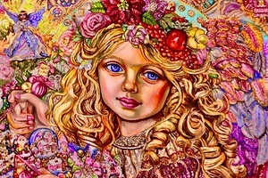 Yumi Sugai. The angel of the Christmas decoration.