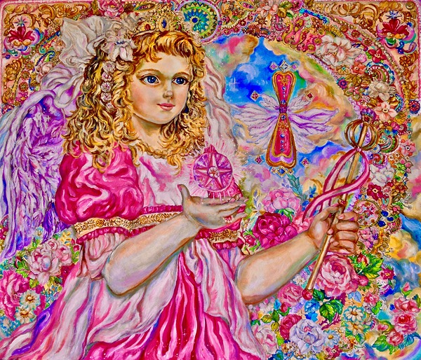 Yumi Sugai. Pink crystal angel. Print