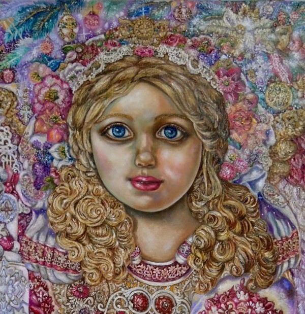 Yumi Sugai. An angel of Christmas of the Christmas cake. Print