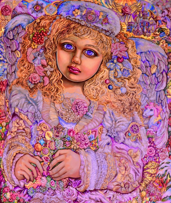 Yumi SugaiChristmas light angel. Print