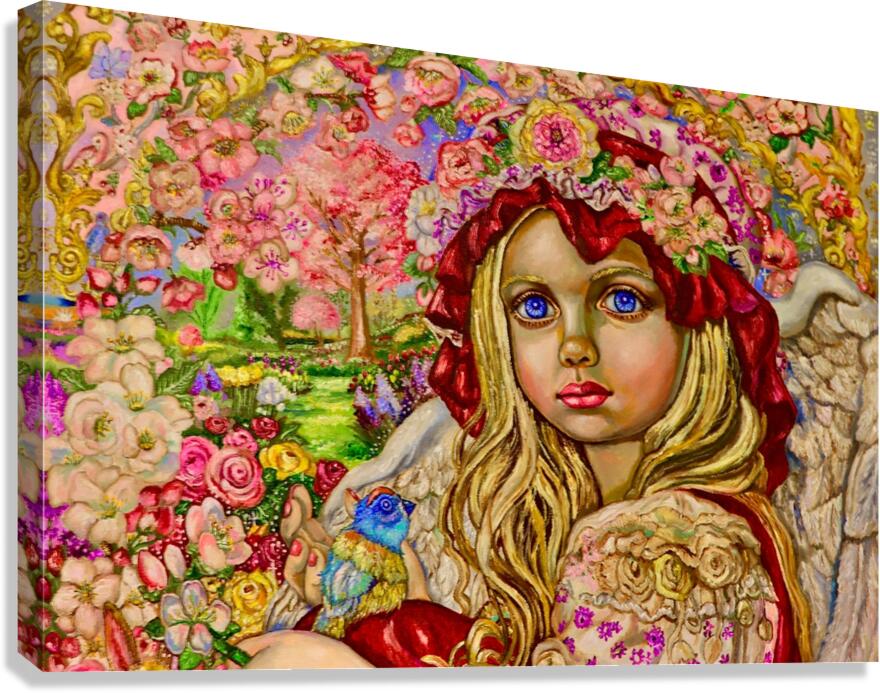 Yumi Sugai.Angel of March and April. Canvas Print