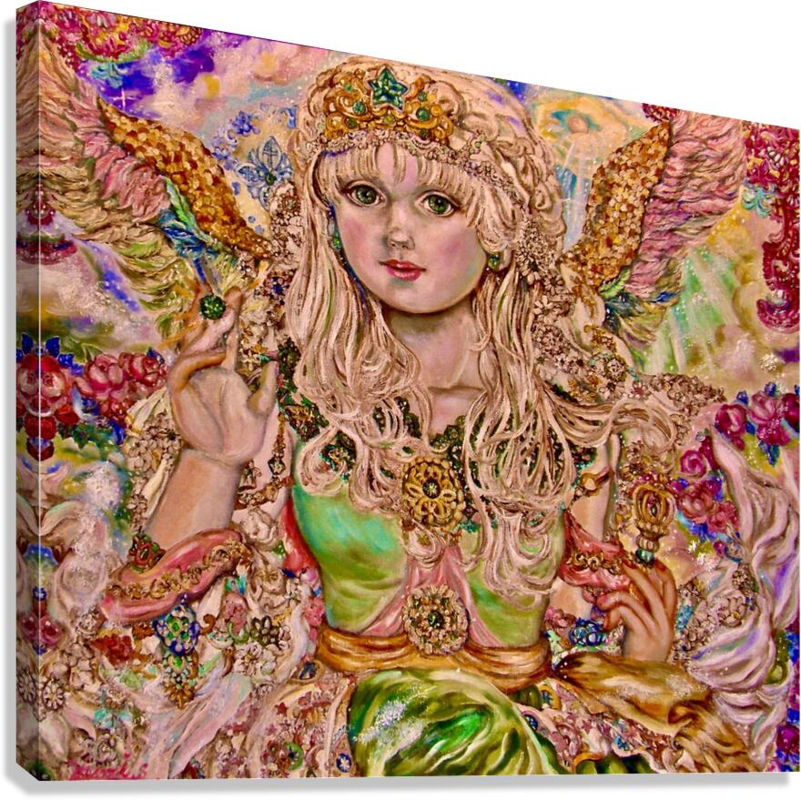 Yumi Sugai. An emerald angel. Canvas Print