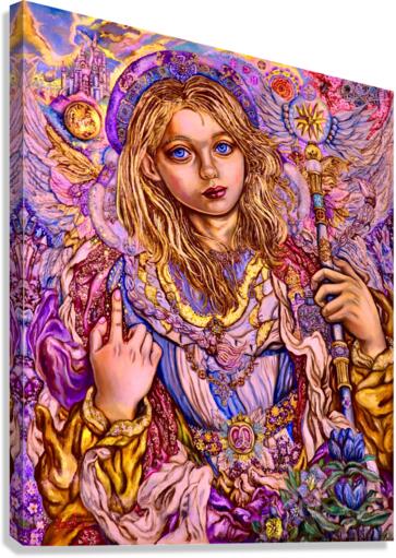 Yumi Sugai.Healing Archangel Raphael. Canvas Print