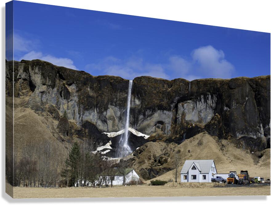 Waterfall Iceland Canvas Print